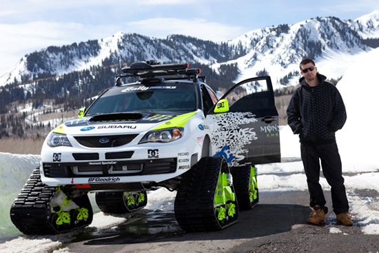 monster track Monster Energy Subaru STI TRAX Snow Cat Track Automobile