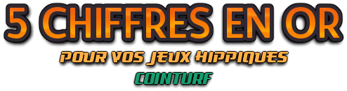 5 CHIFFRES EN OR POUR VOS JEUX HIPPIQUES***