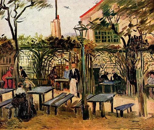 La Guinguette, terrasse d'un café à Montmartre Vincent van Gogh