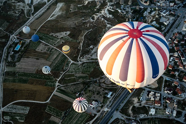 aventure, ballons, ville, ballons à air chaud, activités de plein air ,