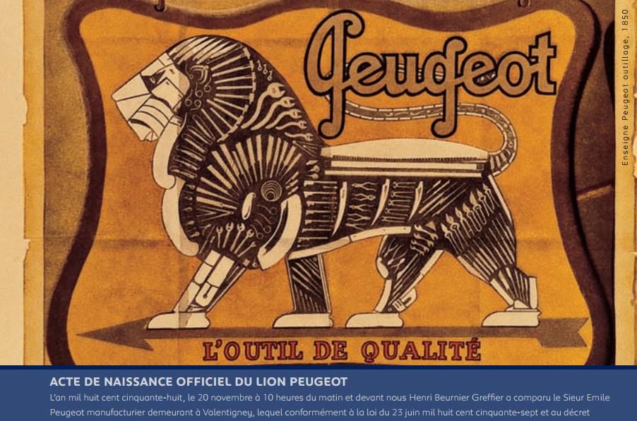 affiche - peugeot -acte-de-naissance-la-marque - lyon- 1850