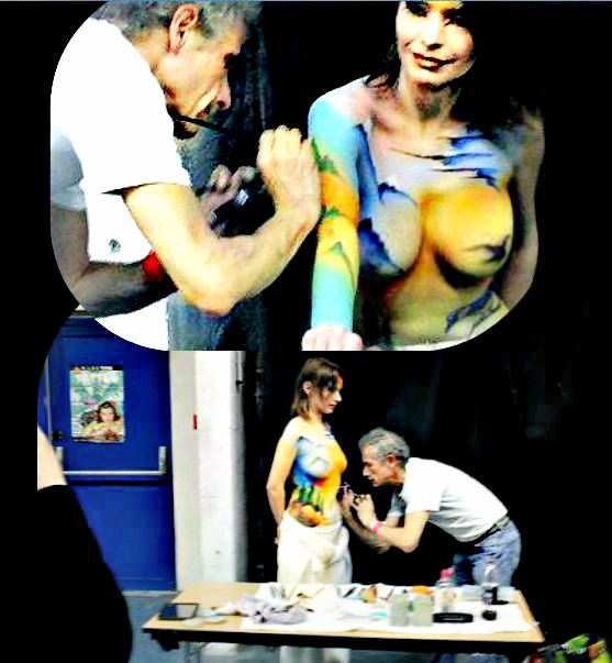 Body_ Painting Michel Lager_convention _tatouage -de_ lyon