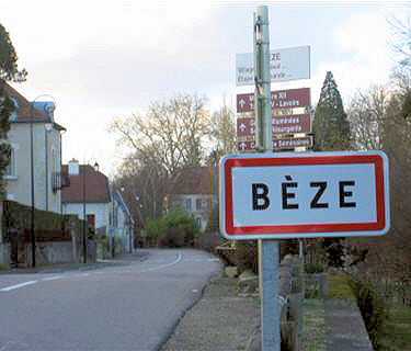 Béze panneau de signalisation