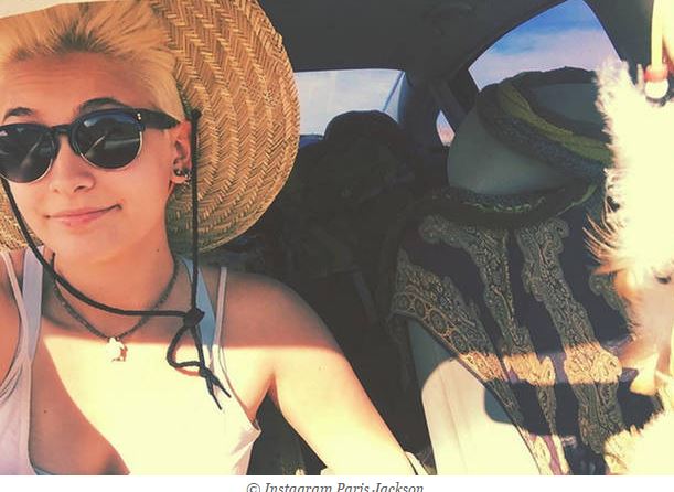 cliché -posté- en mai- par- Paris Jackson