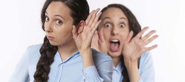 femme,écouter,voix intérieure,cri,oreille,audience,avertissement,crier-accouphene
