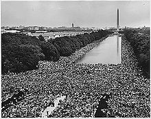 Foule à la marche sur Washington de 1963