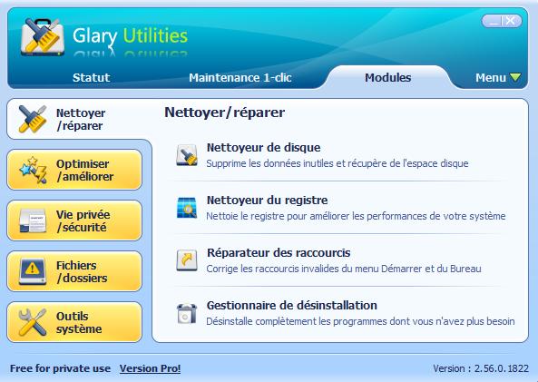 Glary Utilities logiciel- image- CATURE-2