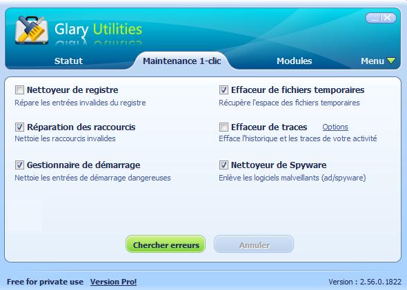 Glary Utilities logiciel- image- CATURE