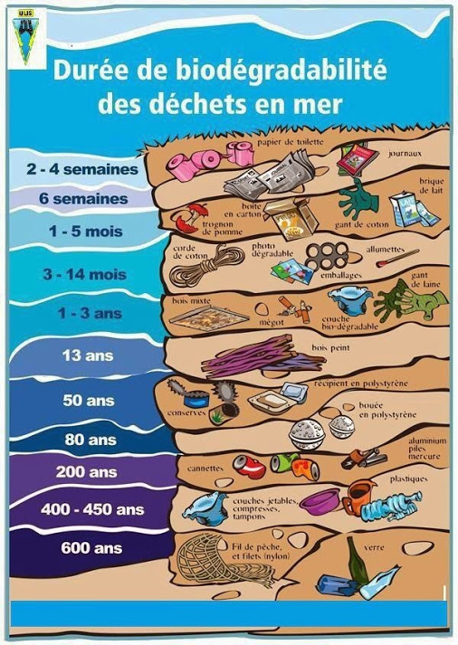 La -Durée- de- biodégradabilité- des -déchers -en- mer