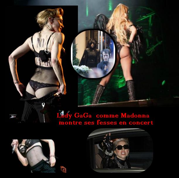Lady GaGa comme Madonna montre ses fesses en concert_mesfavorisites.com