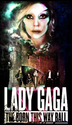 Lady Gaga- affiche-nouvelle- tournée -2012