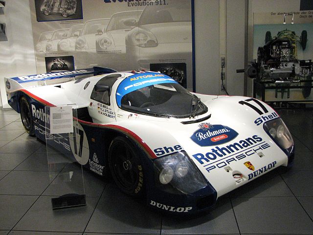 La Porsche 962C, victorieuse de l`édition 1987