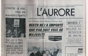 LE JOURNAL L`Aurore- relaxe de Patrice des Montis