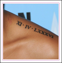  08ème Tatouage Date de naissance de Melissa
