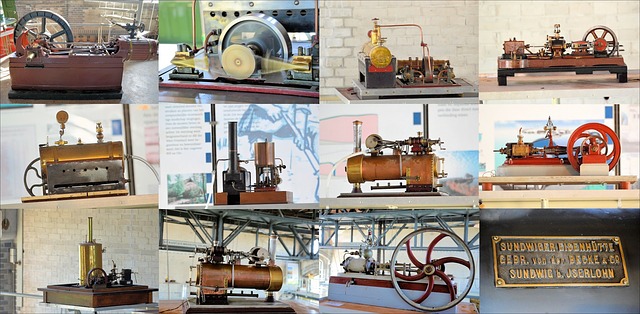 Machines - Vapeur- Miniature -Histoire- Industrie -Train-steampuck